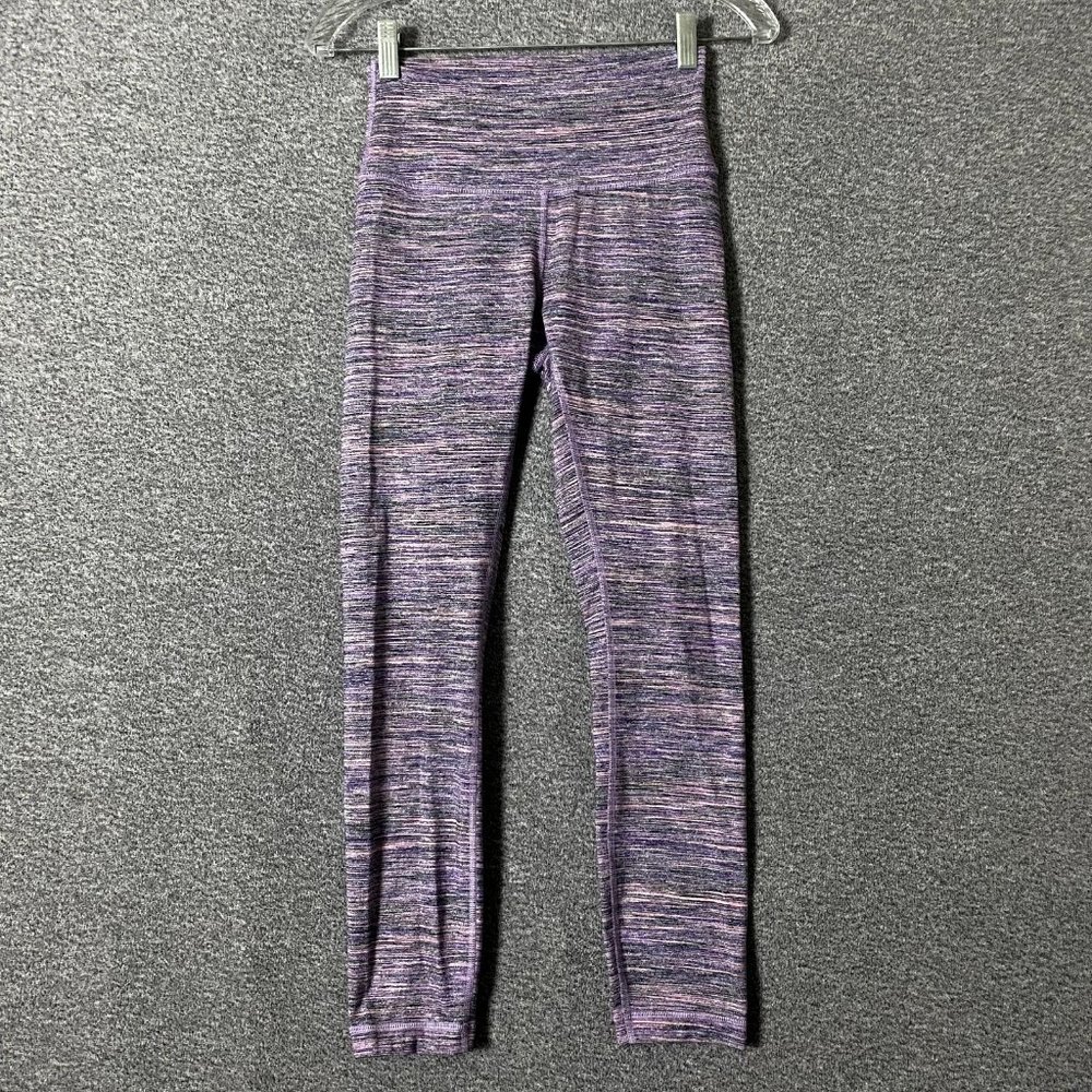 Lululemon Women's Size 4 Printed High Waisted Wunder Under Cropped Legings